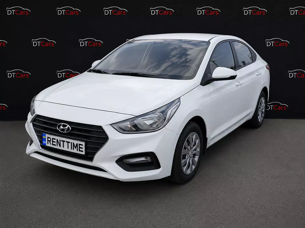 Hyundai Accent 2018 білий для прокату в Києві