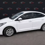 Hyundai Accent 2018 білий вигляд ззаду