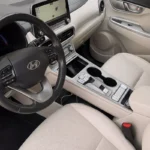 Hyundai Kona Premium Electric 2020 білий вигляд ззаду