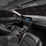 Hyundai Sonata 2017 чорний вигляд ззаду