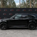 Range Rover Sport 2018 чорний вид збоку для оренди
