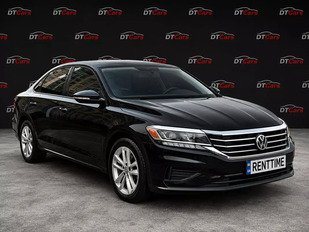 Volkswagen Passat 2020 чорний для прокату в Києві