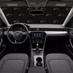 Volkswagen Passat 2020 чорний вигляд ззаду